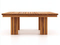Table de jardin-Bois-200x95x76 cm-Marron doré-Moderne