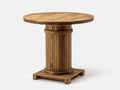 Table de jardin-Bois-90x90x105 cm-Marron naturel-Rustique