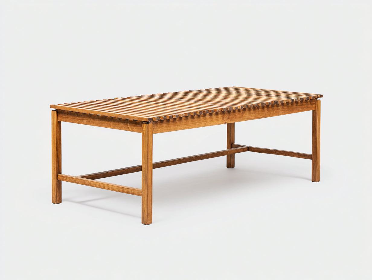 Table de jardin-Bois-190x90x75 cm-Marron doré-Minimaliste