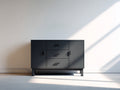 Meuble d'entrée - Bois - 132 x 42 x 84 cm - Anthracite - Style industriel
