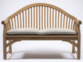 Banc de jardin-Bois-Tissu-168x65x103 cm-Bois naturel-Beige-Classique