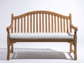 Banc de jardin - Bois-Tissu - 170 x 70 x 98 cm - Bois naturel-Blanc - Style classique