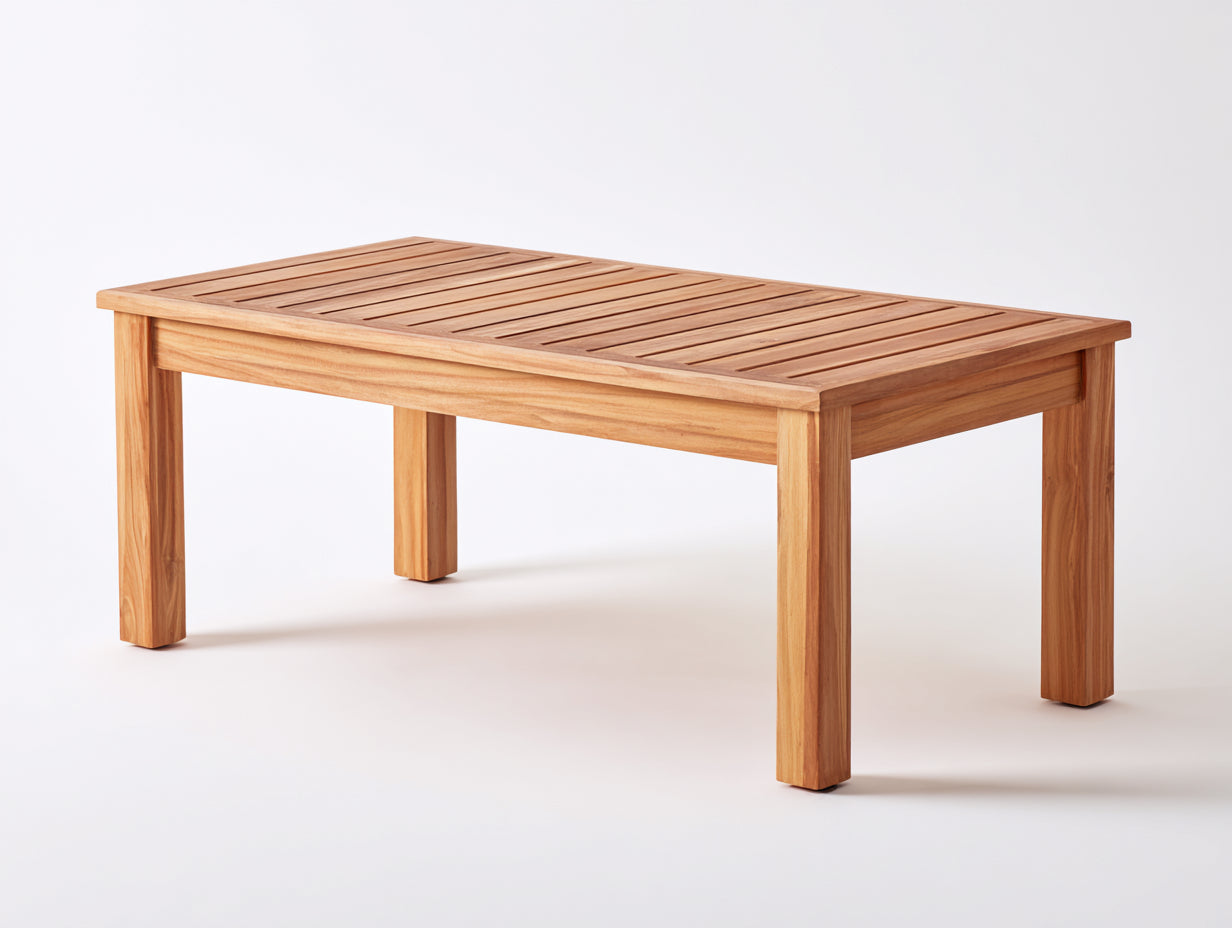 Table de jardin-Bois-170x90x75 cm-Marron clair-Contemporain