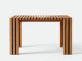 Table de jardin-Bois-145x60x76 cm-Marron naturel-Moderne