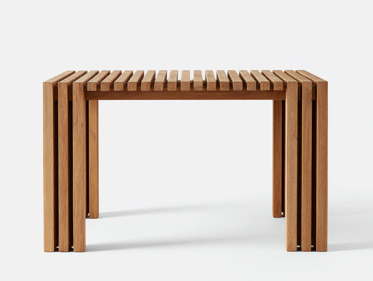 Table de jardin-Bois-145x60x76 cm-Marron naturel-Moderne
