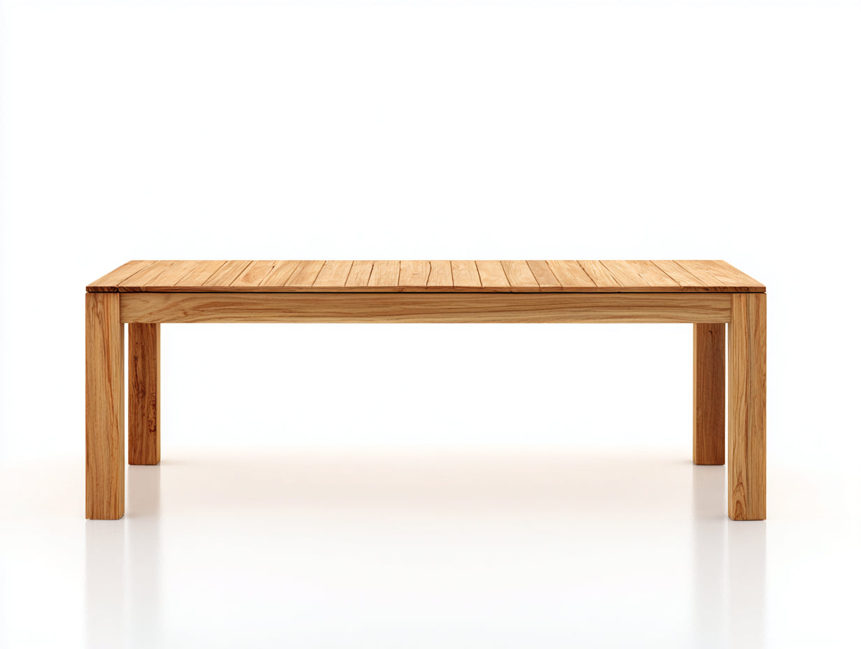 Table de jardin-Bois-180x88x75 cm-Marron clair-Scandinave